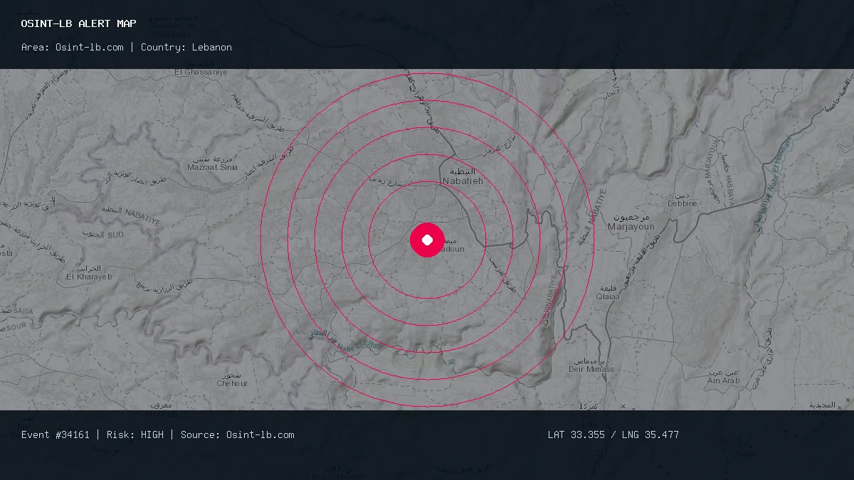 مراسل #الجزيرة: غارتان إسرائيليتان على منطقة كفرجوز وبلدة ميفدون جنوبي #لبنان